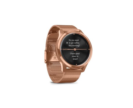 Смарт-часы Garmin vivomove Luxe, Rose Gold, Milanese (010-02241-24), изображение 3 Смарт-часы Garmin vivomove Luxe, Rose Gold, Milanese (010-02241-24), изображение 3