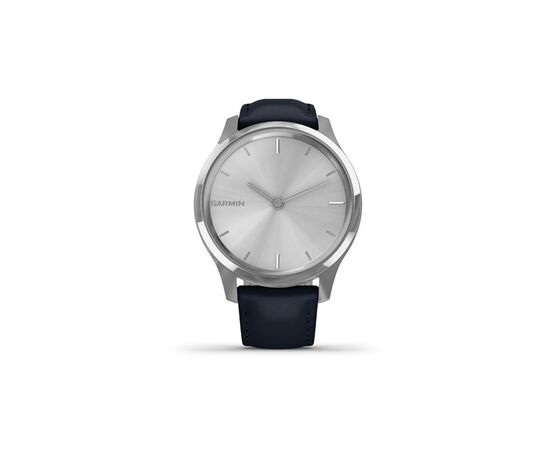 Смарт-часы Garmin vivomove Luxe, S/E EU, Silver, Navy, Leather (010-02241-20), изображение 2 Смарт-часы Garmin vivomove Luxe, S/E EU, Silver, Navy, Leather (010-02241-20), изображение 2