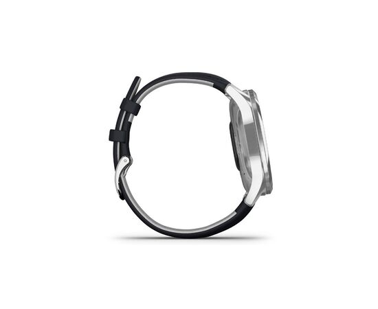 Смарт-часы Garmin vivomove Luxe, S/E EU, Silver, Navy, Leather (010-02241-20), изображение 4 Смарт-часы Garmin vivomove Luxe, S/E EU, Silver, Navy, Leather (010-02241-20), изображение 4
