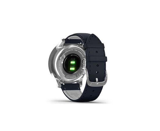 Смарт-часы Garmin vivomove Luxe, S/E EU, Silver, Navy, Leather (010-02241-20), изображение 5 Смарт-часы Garmin vivomove Luxe, S/E EU, Silver, Navy, Leather (010-02241-20), изображение 5