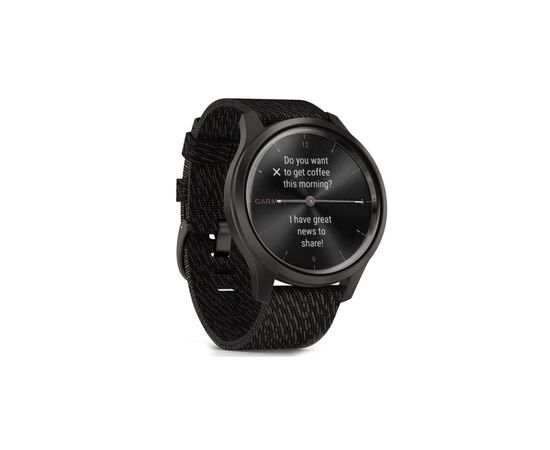 Смарт-годинник Garmin vivomove Style, Graphite, Black Pepper, Nylon (010-02240-23), зображення 3 Смарт-годинник Garmin vivomove Style, Graphite, Black Pepper, Nylon (010-02240-23), зображення 3