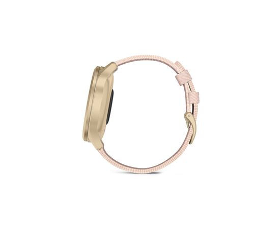 Смарт-годинник Garmin vivomove Style, S/E EU, Light Gold, Blush Pink, Nylon (010-02240-22), зображення 5