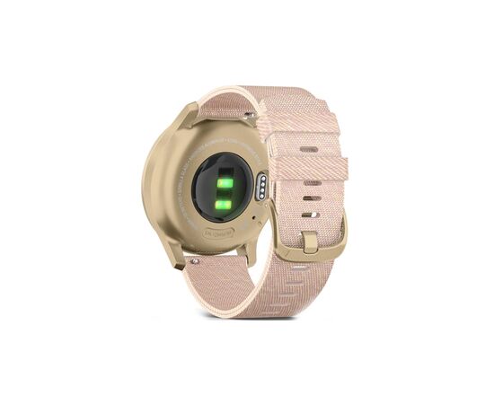 Смарт-годинник Garmin vivomove Style, S/E EU, Light Gold, Blush Pink, Nylon (010-02240-22), зображення 6
