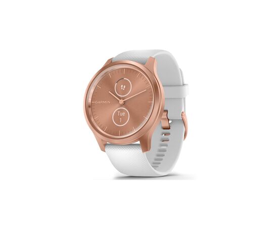 Смарт-годинник Garmin vivomove Style, S/E EU, Rose Gold, White, Silicone (010-02240-20)