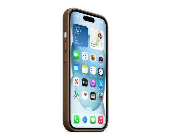 Чехол для мобильного телефона Apple iPhone 15 FineWoven Case with MagSafe Taupe (MT3C3ZM/A), изображение 7 Чехол для мобильного телефона Apple iPhone 15 FineWoven Case with MagSafe Taupe (MT3C3ZM/A), изображение 7