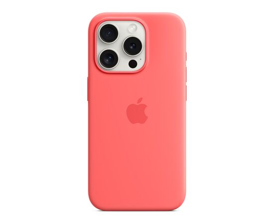 Чехол для мобильного телефона Apple iPhone 15 Pro Silicone Case with MagSafe Guava (MT1G3ZM/A), изображение 3 Чехол для мобильного телефона Apple iPhone 15 Pro Silicone Case with MagSafe Guava (MT1G3ZM/A), изображение 3