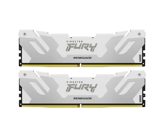 Модуль памяти для компьютера DDR5 64GB (2x32GB) 6000 MHz Renegade White Kingston Fury (ex.HyperX) (KF560C32RWK2-64)