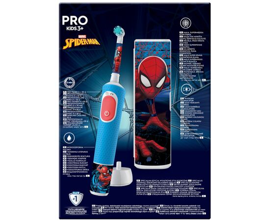 Электрическая зубная щетка Oral-B D103.413.2KX Spiderman (8006540773567), изображение 3 Электрическая зубная щетка Oral-B D103.413.2KX Spiderman (8006540773567), изображение 3