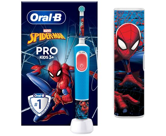 Електрична зубна щітка Oral-B D103.413.2KX Spiderman (8006540773567)