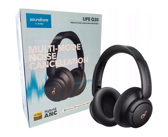 Навушники Anker SoundСore Life Q30 Black (A3028011), зображення 2 Навушники Anker SoundСore Life Q30 Black (A3028011), зображення 2