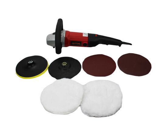 Шлифовальная машина GTM PO180/1300E полировальная 180мм, 1300Вт, 400-2200об/мин (PO180/1300E), изображение 7 Шлифовальная машина GTM PO180/1300E полировальная 180мм, 1300Вт, 400-2200об/мин (PO180/1300E), изображение 7