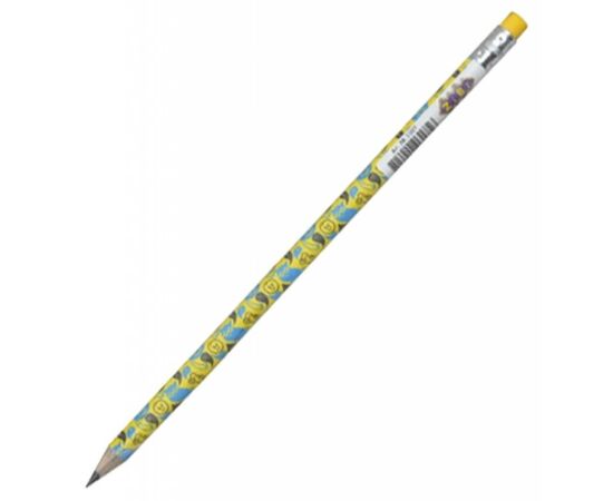 Карандаш графитный ZiBi ANIMALS, HB, with eraser, tube (ZB.2304)