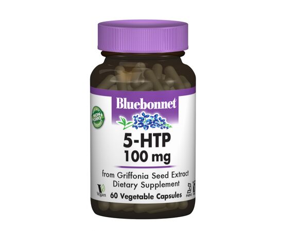 Аминокислота Bluebonnet Nutrition 5-HTP (Гидрокситриптофан), 100 мг, 60 капсул (BLB0051)