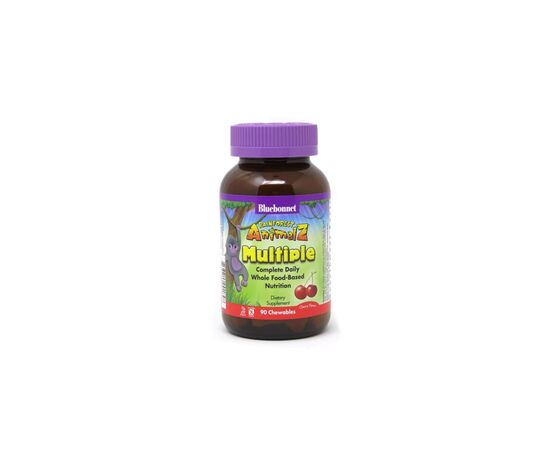 Мультивитамин Bluebonnet Nutrition Мультивитамины для Детей, Вкус Вишни, Rainforest Animalz, 90 жев (BLB0184)
