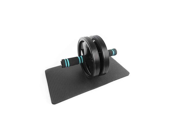 Ролик для пресса U-Powex Ab wheel with mat d18.5cm Black (UP_1006_Ab/Wheel), изображение 3 Ролик для пресса U-Powex Ab wheel with mat d18.5cm Black (UP_1006_Ab/Wheel), изображение 3
