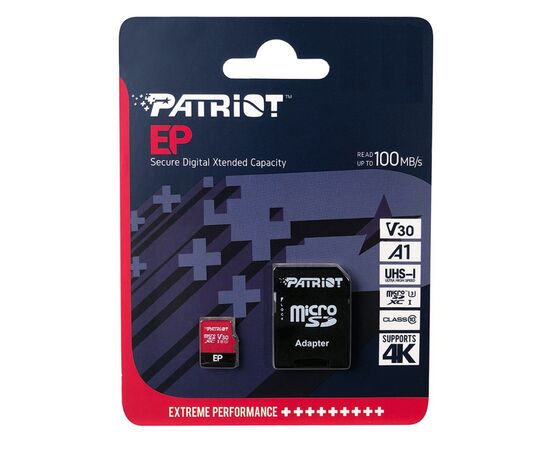 Карта памяти Patriot 1TB microSD class 10 UHS-I U3 (PEF1TBEP31MCX), изображение 4 Карта памяти Patriot 1TB microSD class 10 UHS-I U3 (PEF1TBEP31MCX), изображение 4