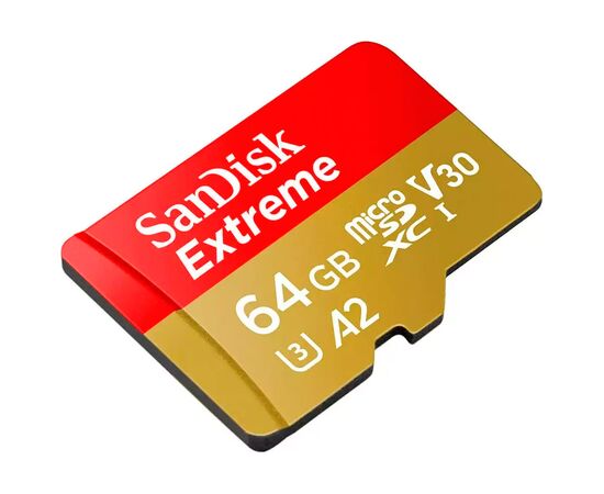 Карта памяти SanDisk 64GB microSD class 10 UHS-I Extreme For Action Cams and Dro (SDSQXAH-064G-GN6AA), изображение 4 Карта памяти SanDisk 64GB microSD class 10 UHS-I Extreme For Action Cams and Dro (SDSQXAH-064G-GN6AA), изображение 4