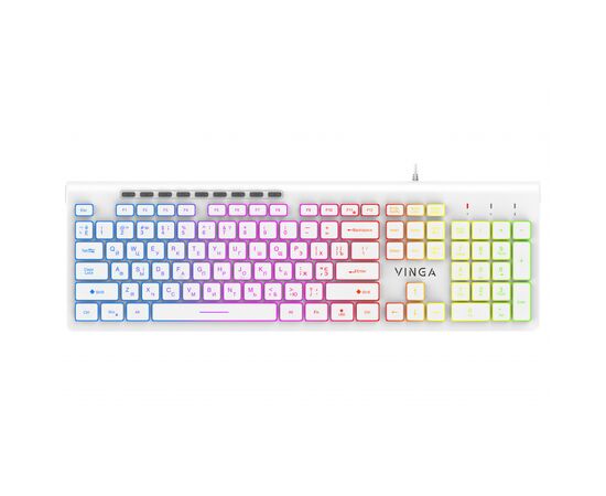 Клавиатура Vinga KB-460 White, изображение 2 Клавиатура Vinga KB-460 White, изображение 2