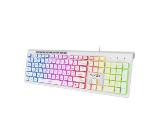 Клавиатура Vinga KB-460 White, изображение 3 Клавиатура Vinga KB-460 White, изображение 3