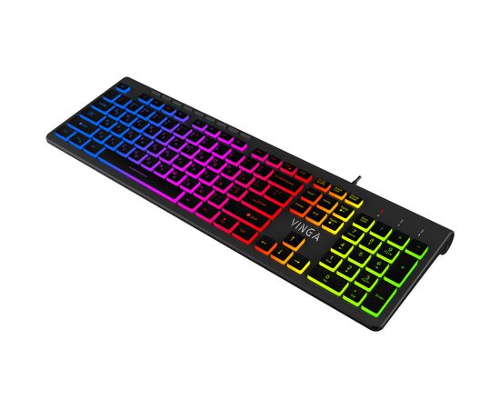 Клавиатура Vinga KB-460 Black, изображение 2 Клавиатура Vinga KB-460 Black, изображение 2