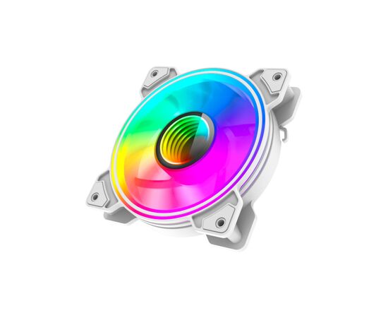 Кулер для корпуса Gamemax Dual Ring Infinity WH, изображение 4 Кулер для корпуса Gamemax Dual Ring Infinity WH, изображение 4