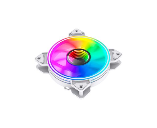 Кулер для корпуса Gamemax Dual Ring Infinity WH, изображение 6 Кулер для корпуса Gamemax Dual Ring Infinity WH, изображение 6