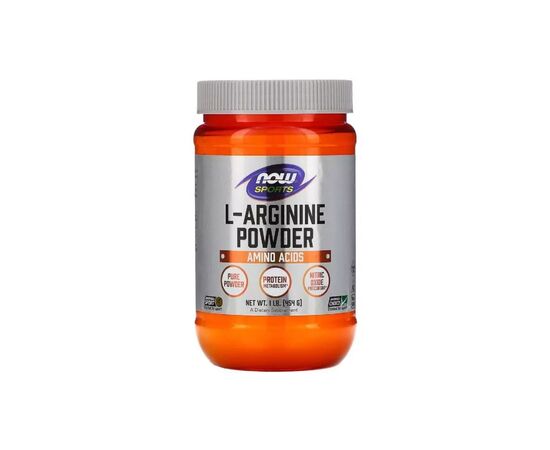 Аминокислота Now Foods L-Аргинин, L-Arginine Powder, порошок 454 гр (NOW-00210)