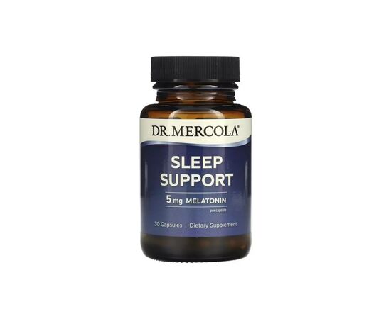 Аминокислота Dr. Mercola Поддержка сна с Мелатонином, 5 мг, Sleep Support, 30 капсул (MCL-21043)