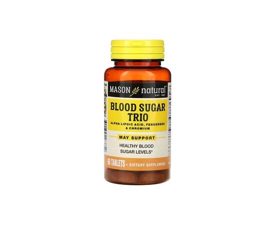 Антиоксидант Mason Natural Баланс сахара в крови, Blood Sugar Trio, 60 таблеток (MAV-16375)