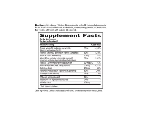 Антиоксидант Country Life Коэнзим В-Комплекса, Coenzyme B-Complex, 30 вегетарианских капс (CLF6417), изображение 3 Антиоксидант Country Life Коэнзим В-Комплекса, Coenzyme B-Complex, 30 вегетарианских капс (CLF6417), изображение 3