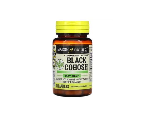 Витаминно-минеральный комплекс Mason Natural Клопогон, Black Cohosh, Standardized Extract, 60 капсул (MAV-13045)