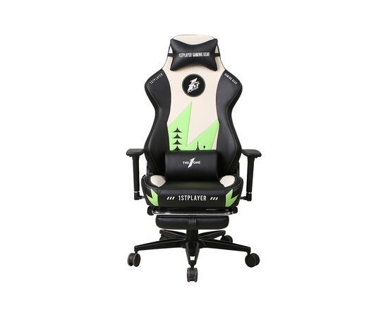 Крісло ігрове 1stPlayer Duke Black-White-Green (Duke BlackWhiteGreen), зображення 2