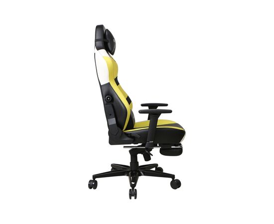Крісло ігрове 1stPlayer Duke Black-White-Yellow (Duke BlackWhiteYellow), зображення 4