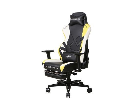 Крісло ігрове 1stPlayer Duke Black-White-Yellow (Duke BlackWhiteYellow)