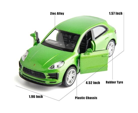 Машина Uni-Fortune PORSCHE MACAN S 2019 зеленый (554049), изображение 2 Машина Uni-Fortune PORSCHE MACAN S 2019 зеленый (554049), изображение 2