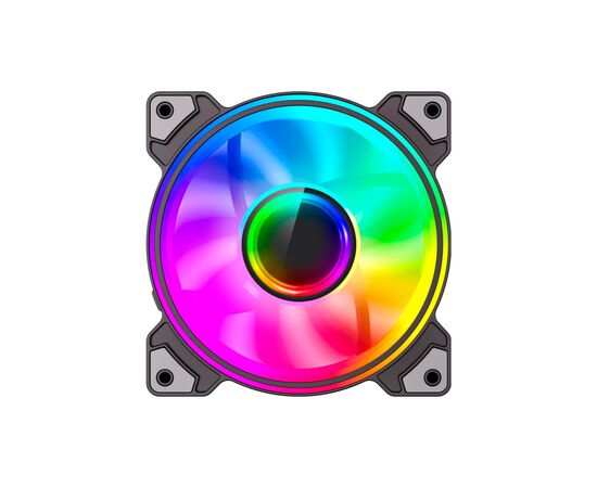 Кулер для корпуса Gamemax Dual Ring Infinity BK, изображение 2 Кулер для корпуса Gamemax Dual Ring Infinity BK, изображение 2