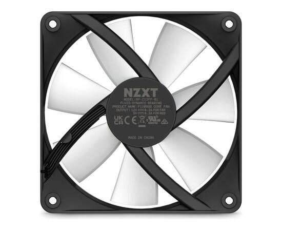 Кулер для корпуса NZXT F120RGB Core - 120mm - Hub-mounted RGB F (RF-C12SF-B1), изображение 6 Кулер для корпуса NZXT F120RGB Core - 120mm - Hub-mounted RGB F (RF-C12SF-B1), изображение 6