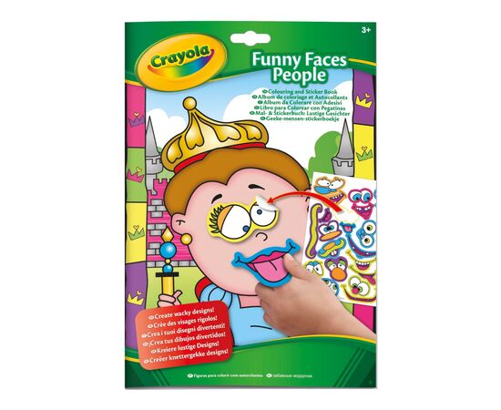 Набір для творчості Crayola Розмальовка Кумедні люди 24 сторінки (04-7349-1)