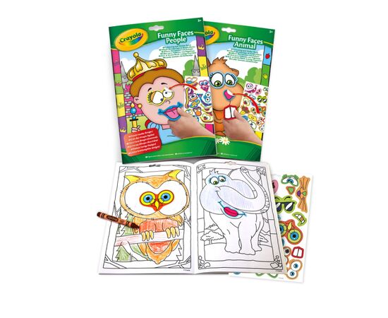 Набор для творчества Crayola Раскраска Забавные животные 24 страницы (04-7349-2), изображение 2 Набор для творчества Crayola Раскраска Забавные животные 24 страницы (04-7349-2), изображение 2