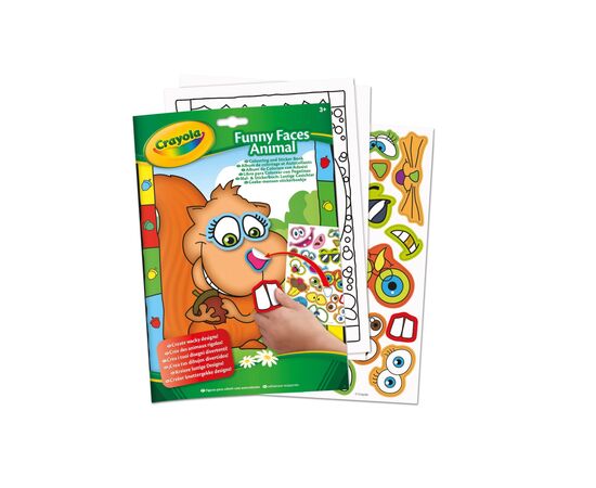 Набір для творчості Crayola Розмальовка Кумедні тварини 24 сторінки (04-7349-2)
