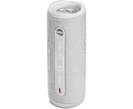 Акустична система JBL Flip 6 White (JBLFLIP6WHT), зображення 6 Акустична система JBL Flip 6 White (JBLFLIP6WHT), зображення 6
