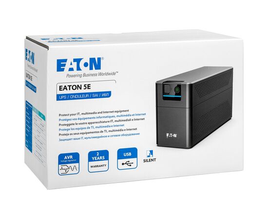 Пристрій безперебійного живлення Eaton 5E900UI, USB (5E900UI), зображення 4 Пристрій безперебійного живлення Eaton 5E900UI, USB (5E900UI), зображення 4