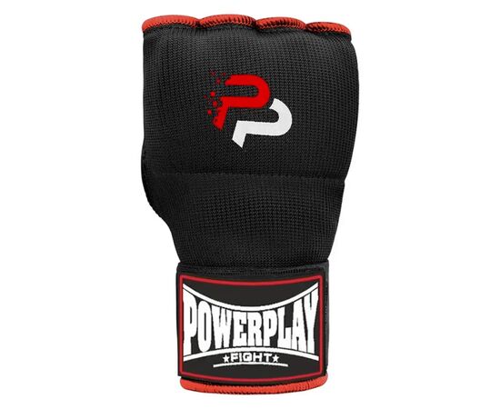 Снарядные перчатки PowerPlay Бинти-рукавиці 3096 з гелевими подушечками Чорні XL (PP_3096_XL), изображение 2 Снарядные перчатки PowerPlay Бинти-рукавиці 3096 з гелевими подушечками Чорні XL (PP_3096_XL), изображение 2