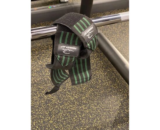 Бинт для спорту PowerPlay 3081 Чорно-Зелений (PP_3081_Black/Green), зображення 8 Бинт для спорту PowerPlay 3081 Чорно-Зелений (PP_3081_Black/Green), зображення 8