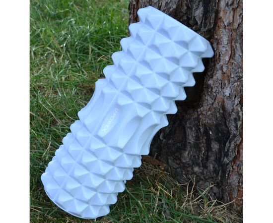 Масажный ролик U-Powex UP_1010 EVA foam roller 33x14см Type 2 Blue (UP_1010_T2_Blue), изображение 3 Масажный ролик U-Powex UP_1010 EVA foam roller 33x14см Type 2 Blue (UP_1010_T2_Blue), изображение 3