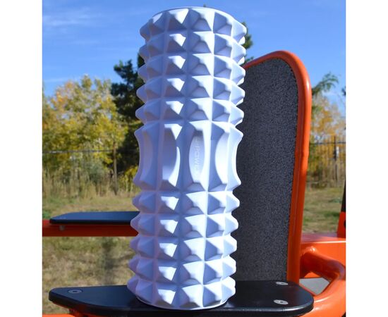Масажный ролик U-Powex UP_1010 EVA foam roller 33x14см Type 2 Blue (UP_1010_T2_Blue), изображение 6 Масажный ролик U-Powex UP_1010 EVA foam roller 33x14см Type 2 Blue (UP_1010_T2_Blue), изображение 6