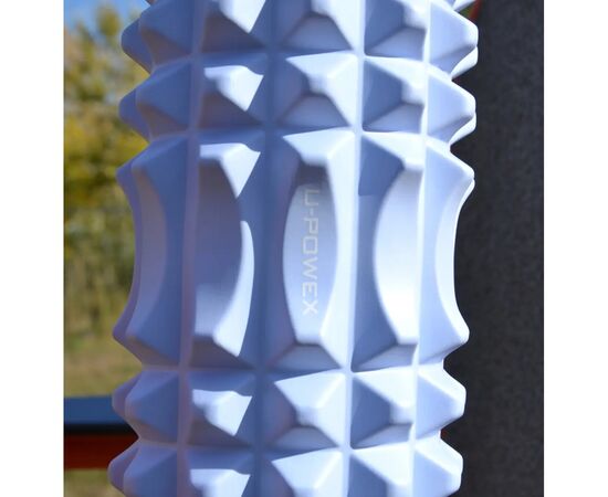 Масажный ролик U-Powex UP_1010 EVA foam roller 33x14см Type 2 Blue (UP_1010_T2_Blue), изображение 8 Масажный ролик U-Powex UP_1010 EVA foam roller 33x14см Type 2 Blue (UP_1010_T2_Blue), изображение 8