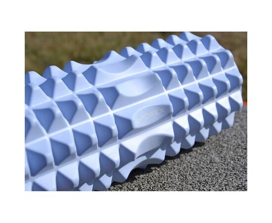 Масажный ролик U-Powex UP_1010 EVA foam roller 33x14см Type 2 Blue (UP_1010_T2_Blue), изображение 9 Масажный ролик U-Powex UP_1010 EVA foam roller 33x14см Type 2 Blue (UP_1010_T2_Blue), изображение 9