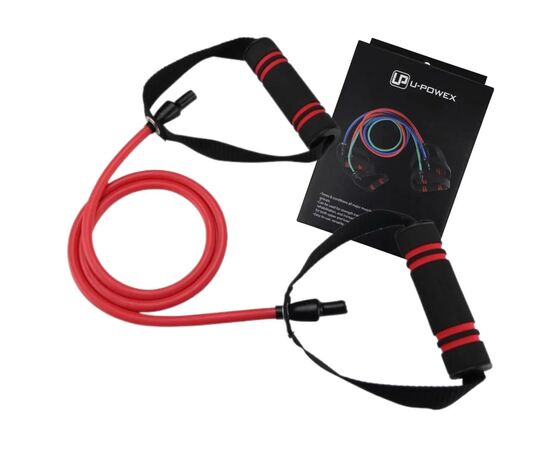 Эспандер U-Powex Latex resistance tube 30LB Red 13.5кг (UP_1001_30LB_Red), изображение 2 Эспандер U-Powex Latex resistance tube 30LB Red 13.5кг (UP_1001_30LB_Red), изображение 2