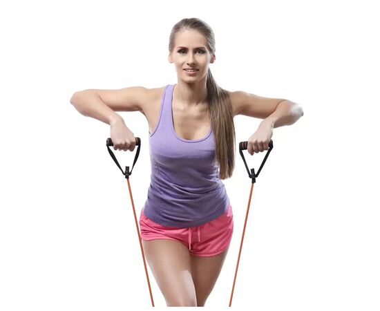 Эспандер U-Powex Latex resistance tube 30LB Red 13.5кг (UP_1001_30LB_Red), изображение 4 Эспандер U-Powex Latex resistance tube 30LB Red 13.5кг (UP_1001_30LB_Red), изображение 4